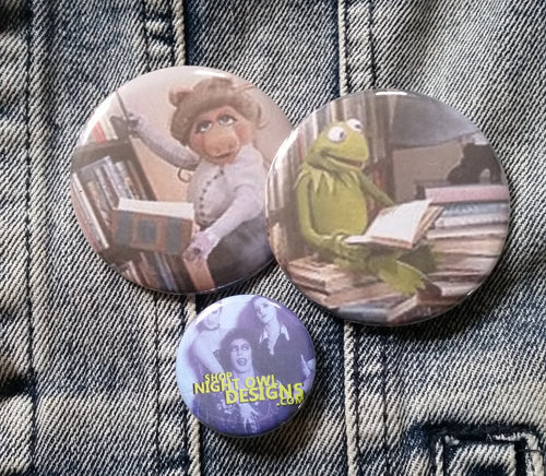 Kermie and Pig Reading Magnets