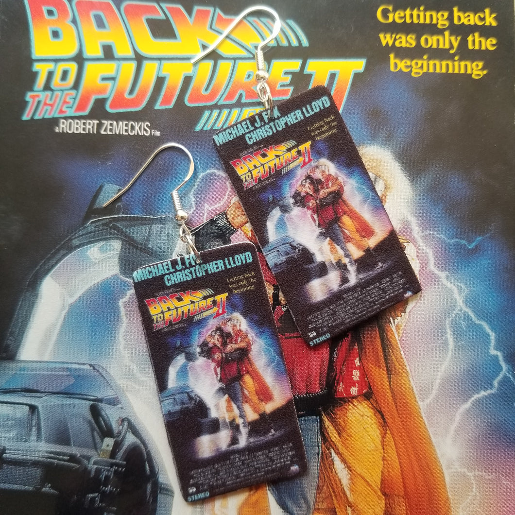 BTTF 2 VHS Earrings