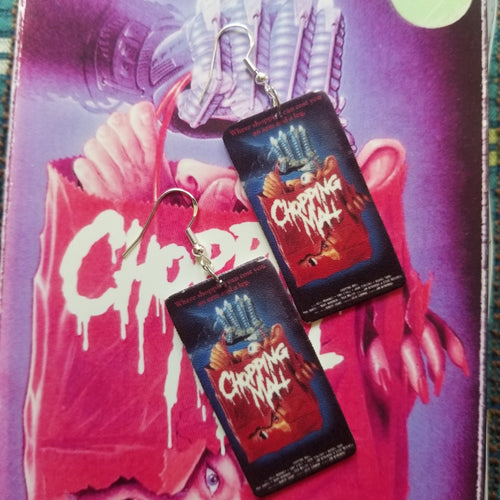 Chopping Mall VHS Earrings