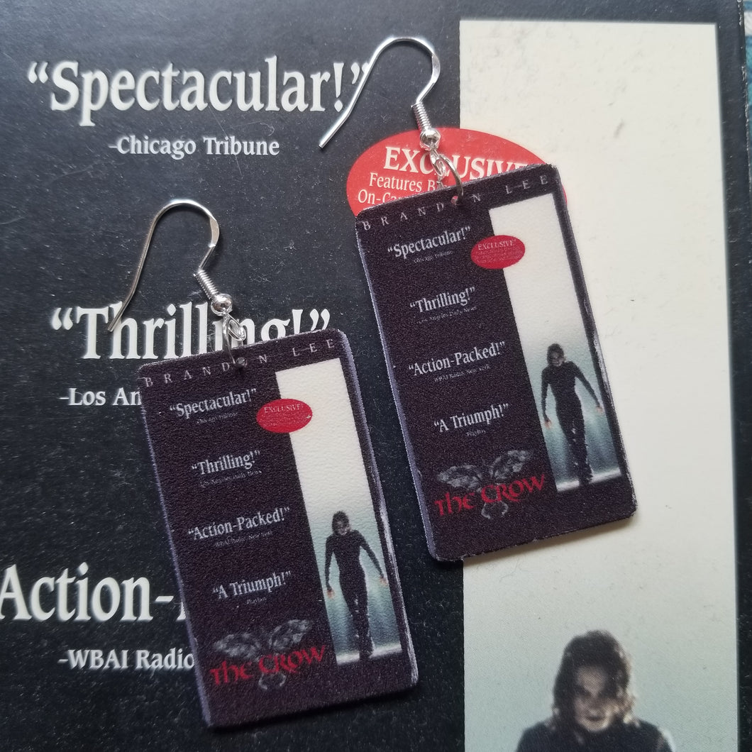 Crow VHS Earrings