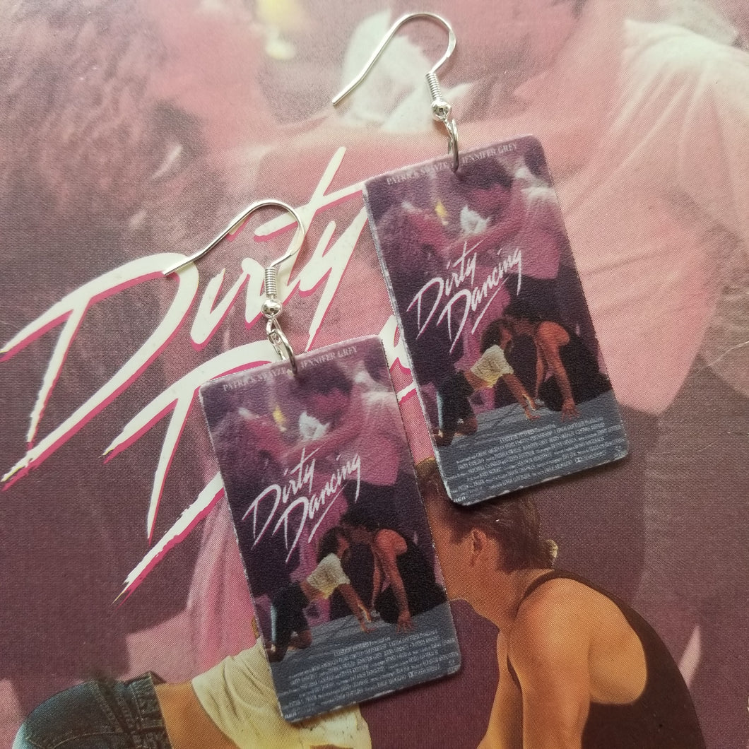 I Carried A Watermelon VHS Earrings