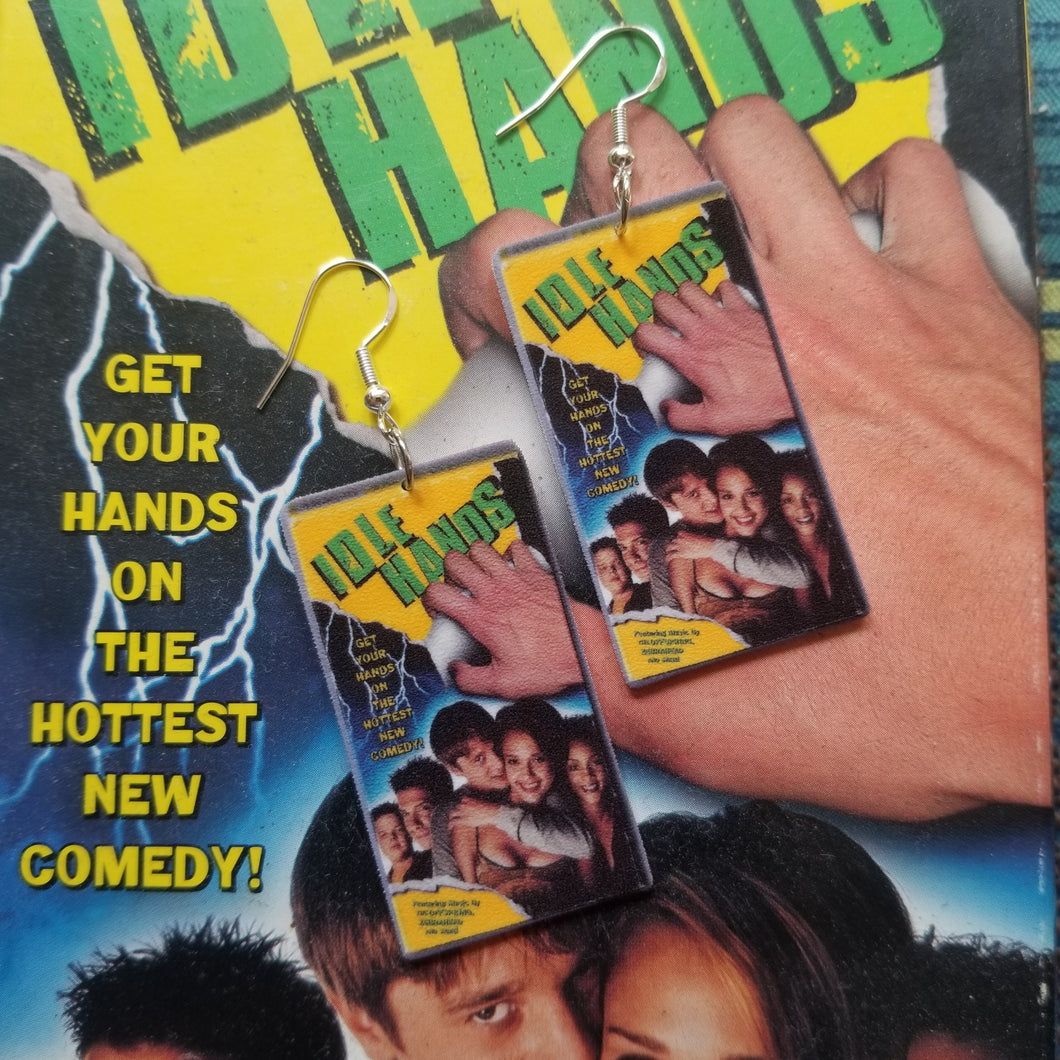 Idle Hands VHS Earrings