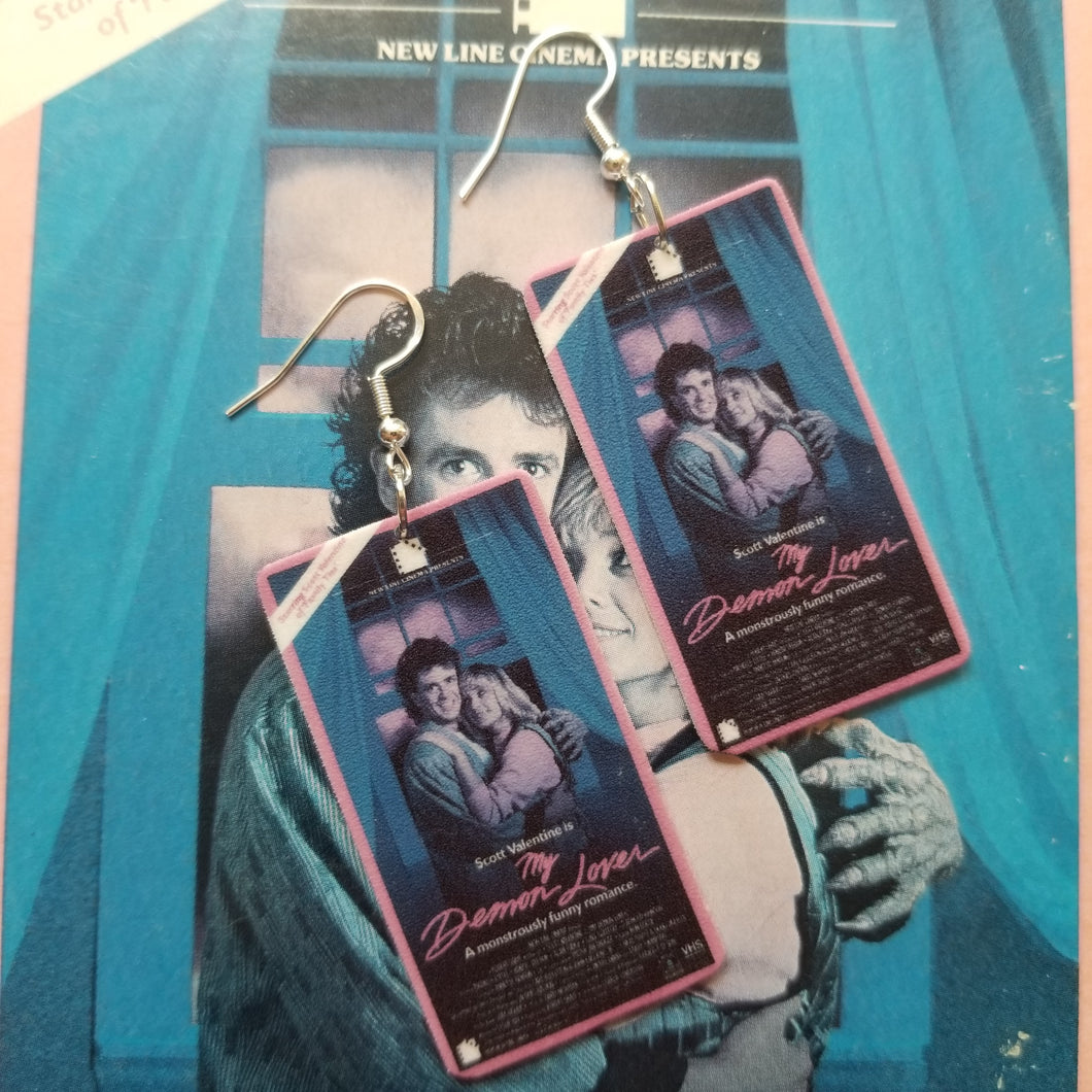 My Demon Lover VHS Earrings