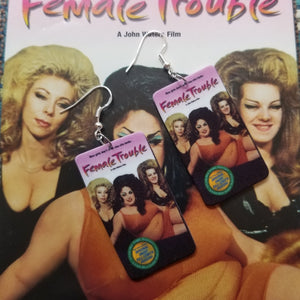 Female Trouble VHS Earrings