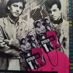 Pretty In Pink VHS Earrings