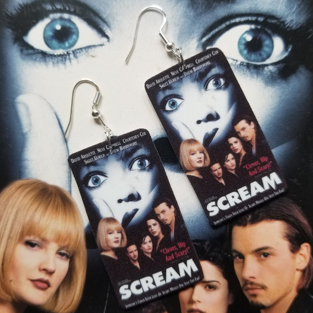 Scream VHS Earrings