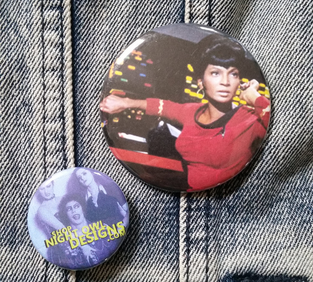 Uhura Pin Back Button