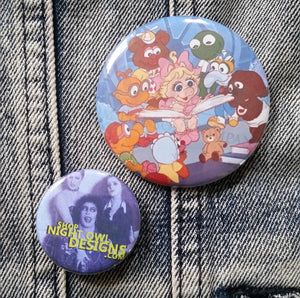 M Babies pin back button