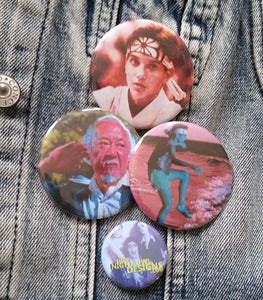 Wax On Pin Back Buttons