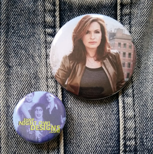 Olivia Benson pin back button