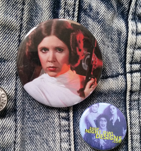 Princess Pin Back Button