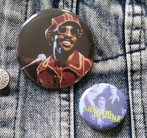 Stevie W- 70s Pin Back Button