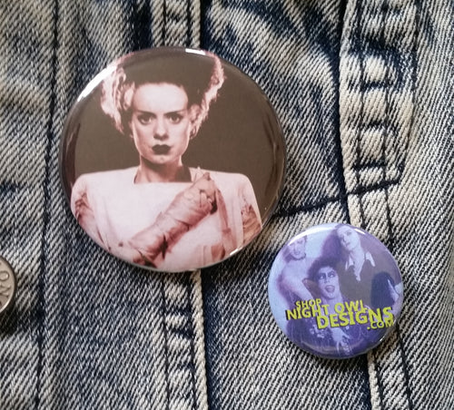 Bride  pin back button