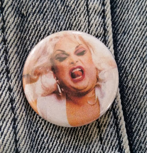 Queen of Trash Pin Back Buttons