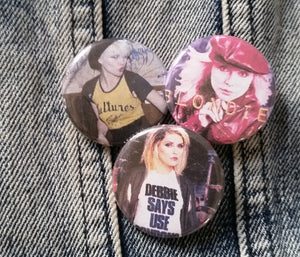 Debbie pin back buttons