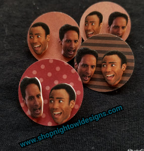 Troy and Abed Post Earrings