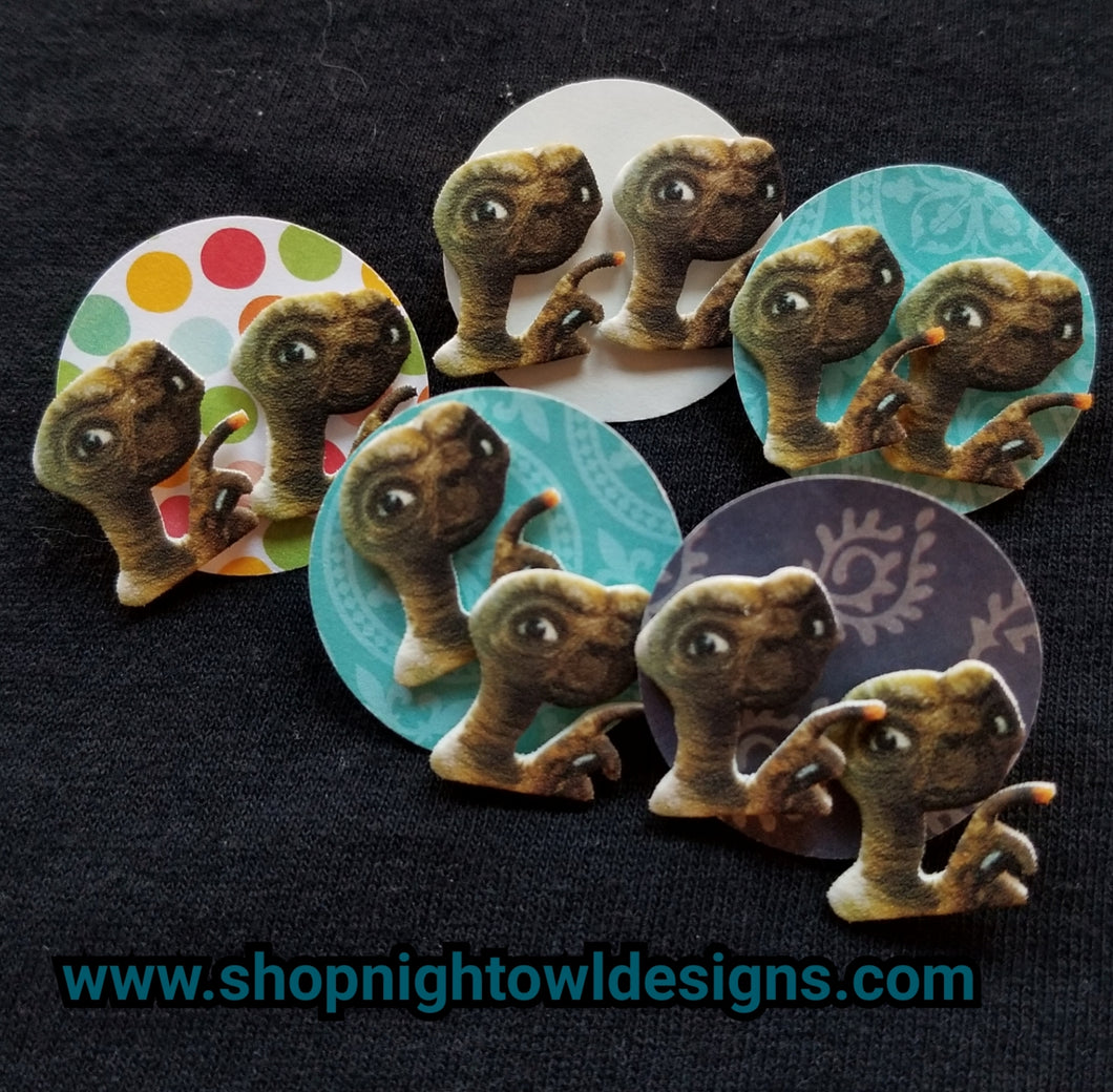 Phone Home post Earrings