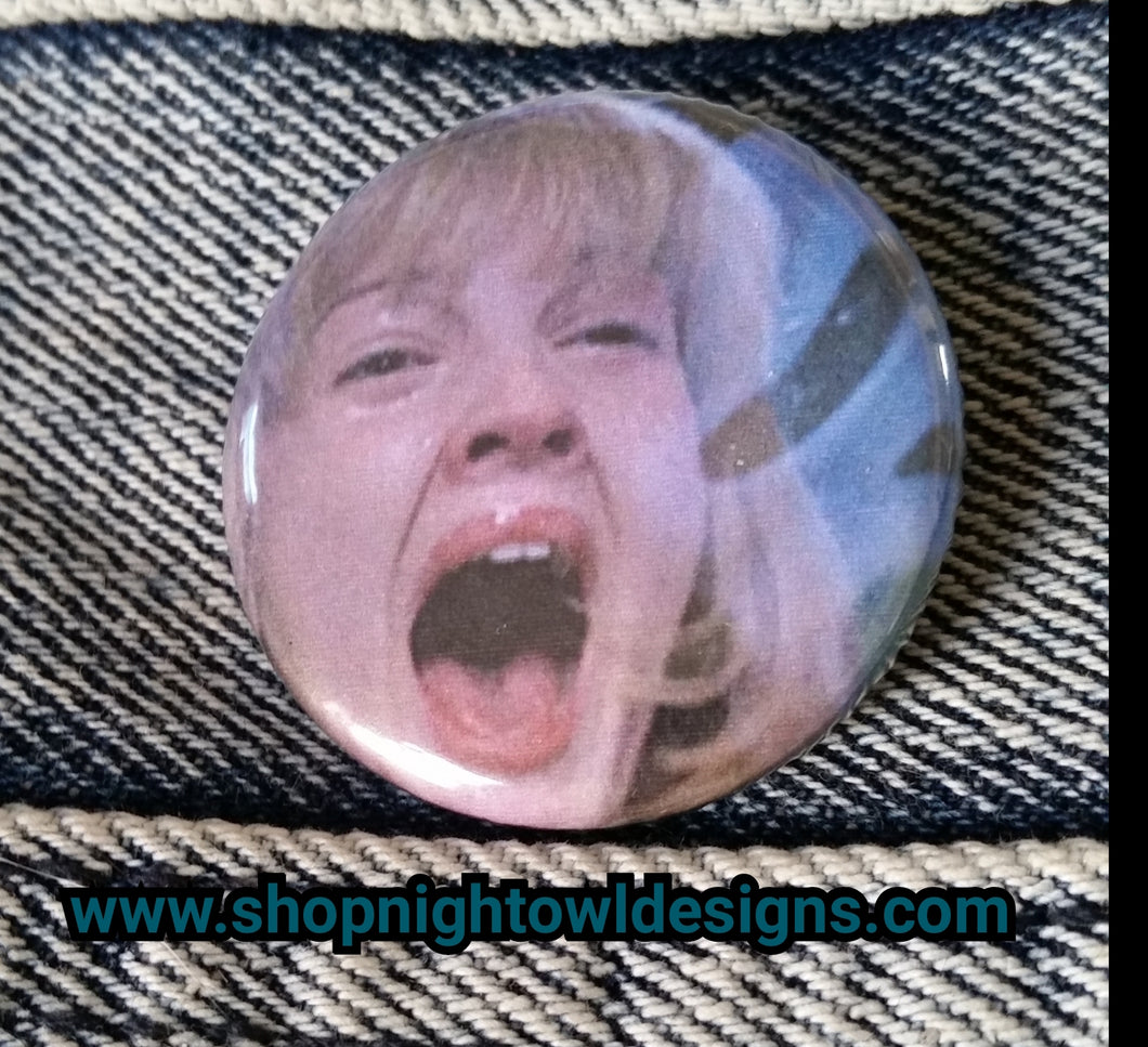 Scream Pin Back Button