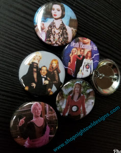Now A Warning pin back buttons