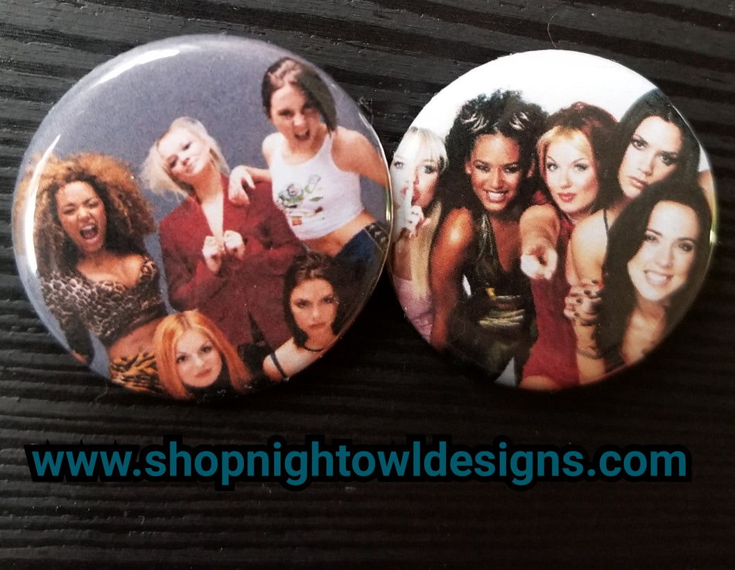 Spicy Pin Back Buttons