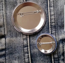 Jane and Gina pin back button