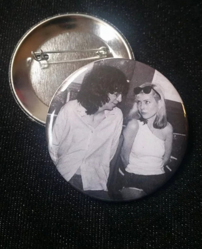 Joey and Debbie pin back button