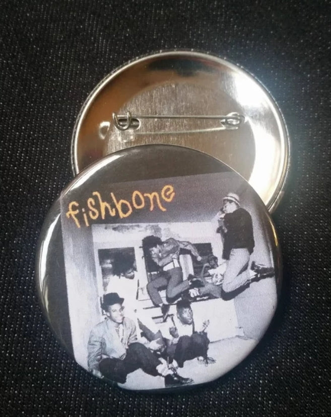 F Bone pin back button