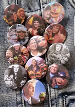 It's Time To Raise The Curtain and Friends pin back buttons