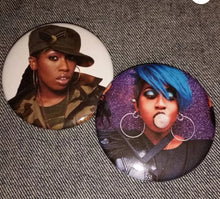 Missy pin back buttons