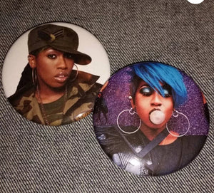 Missy pin back buttons