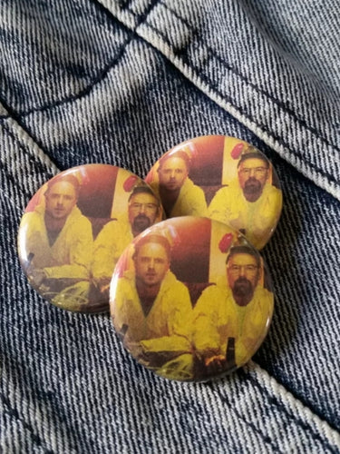 Jesse and Walter pin back button