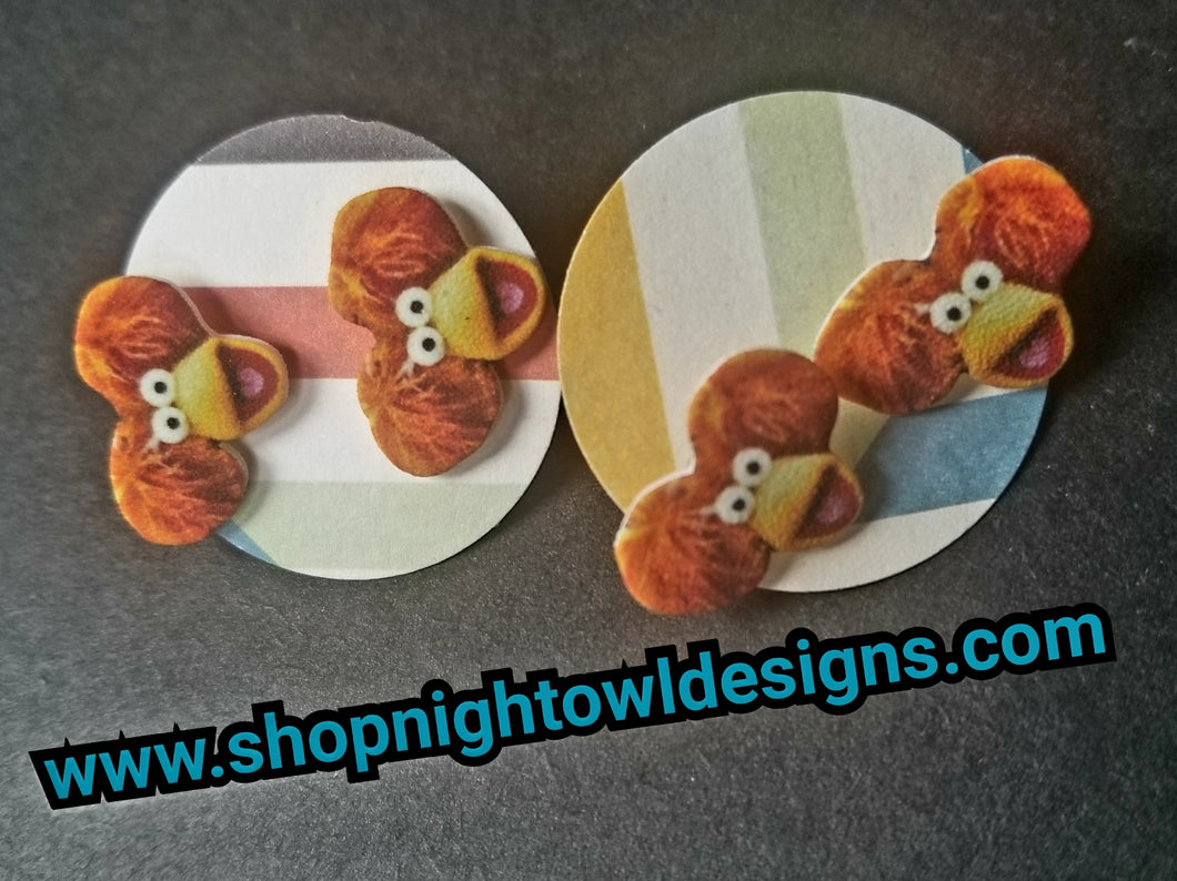 Red Fraggle post Earrings