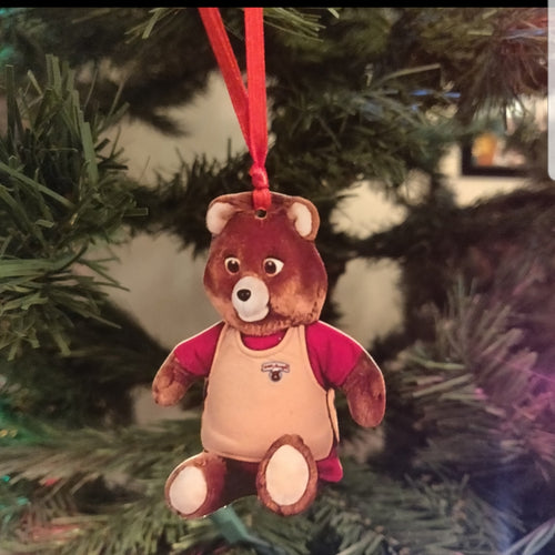 80s Teddy Ornament