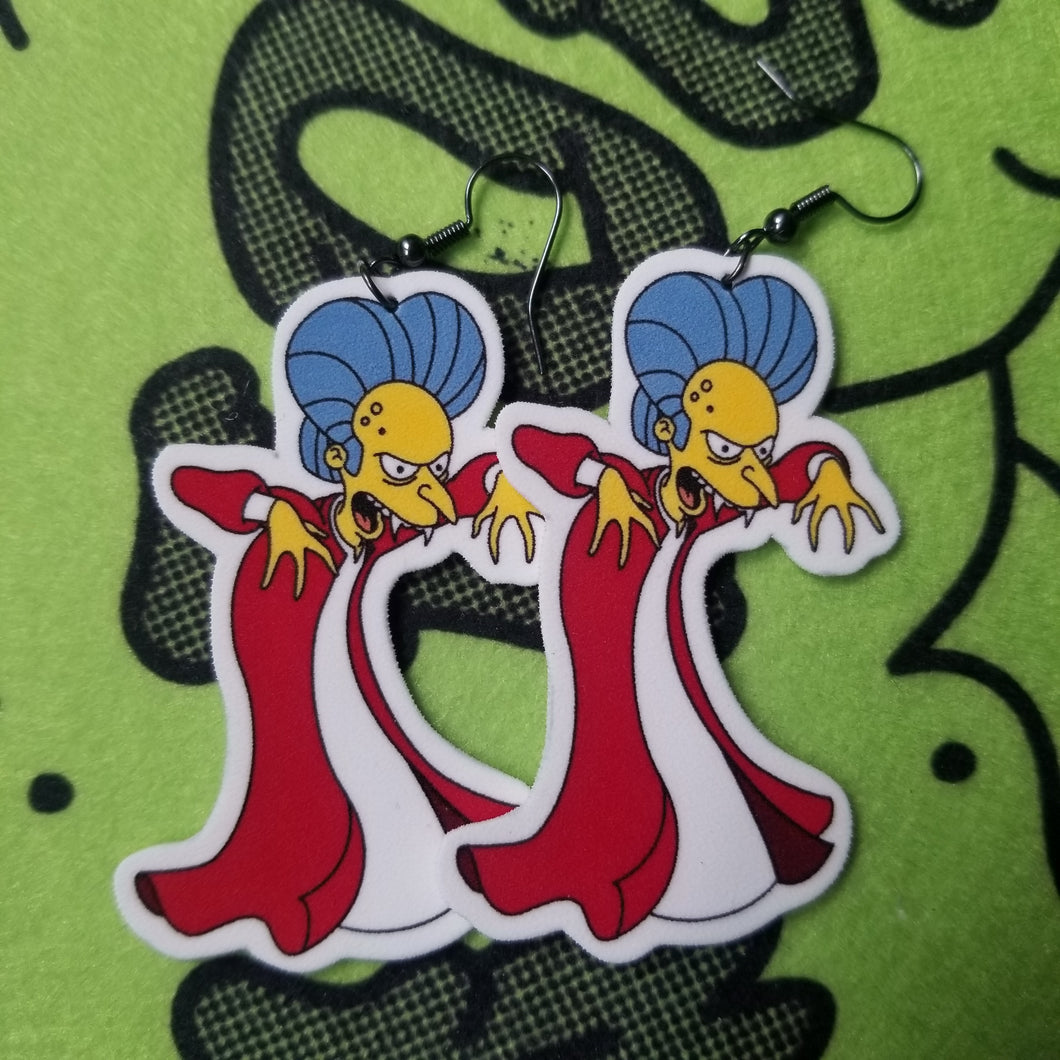 Monty the Vampire earrings