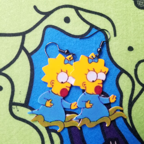 Maggie the Alien earrings