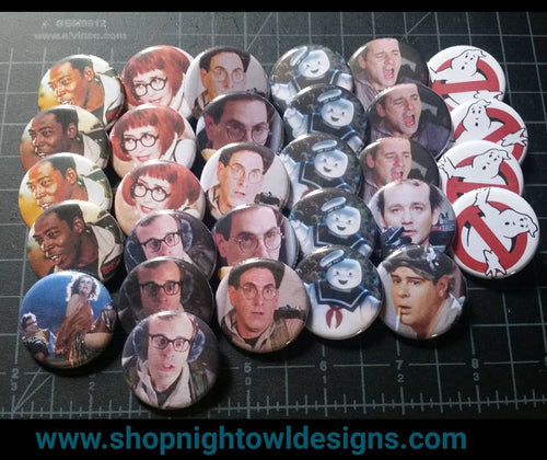 Who Ya Gonna Call 80s Pin Back Buttons