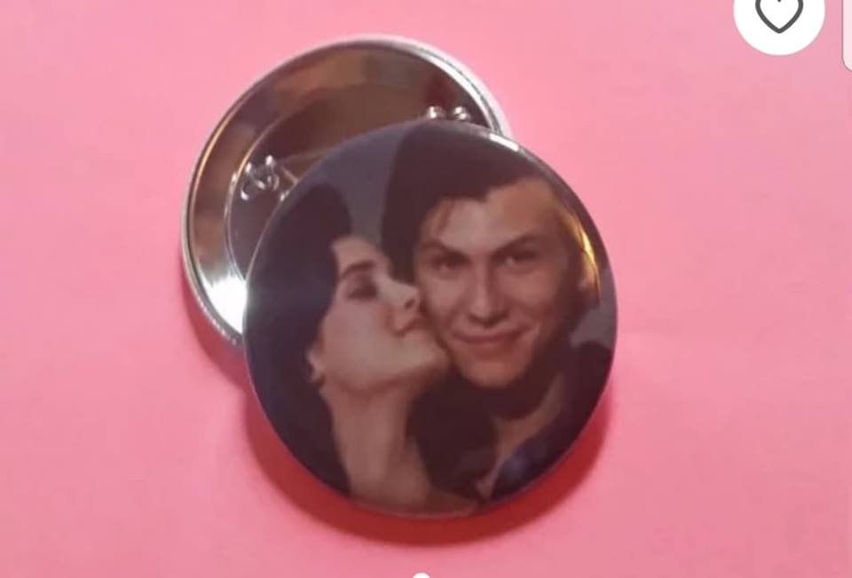 JD and Veronica pin back button
