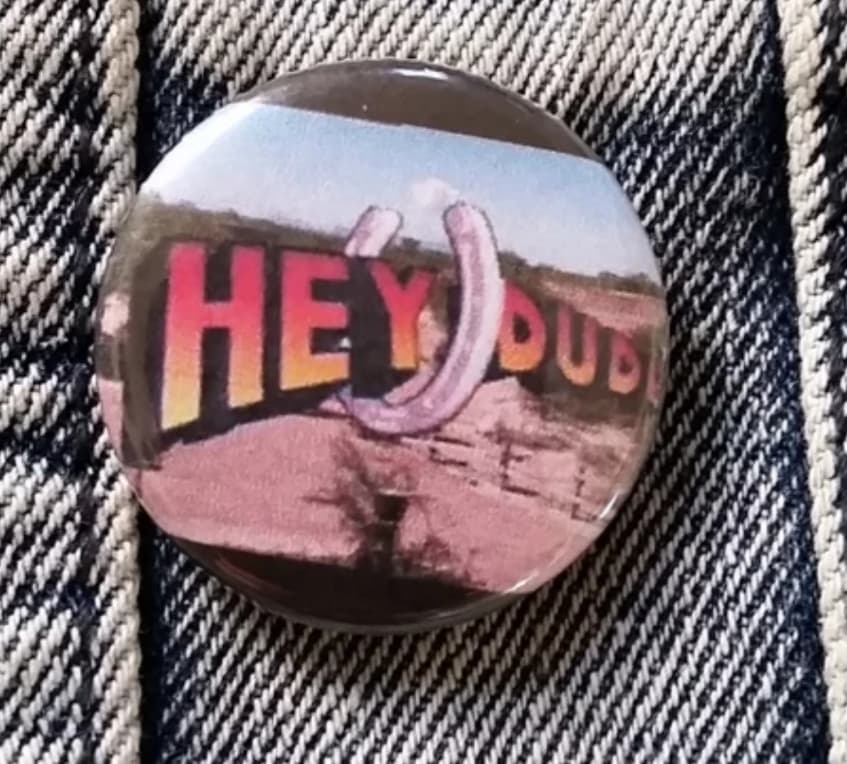 Hey Dude pin back button