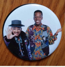 Ron and Dwayne A Different World Cast Pin Back Button