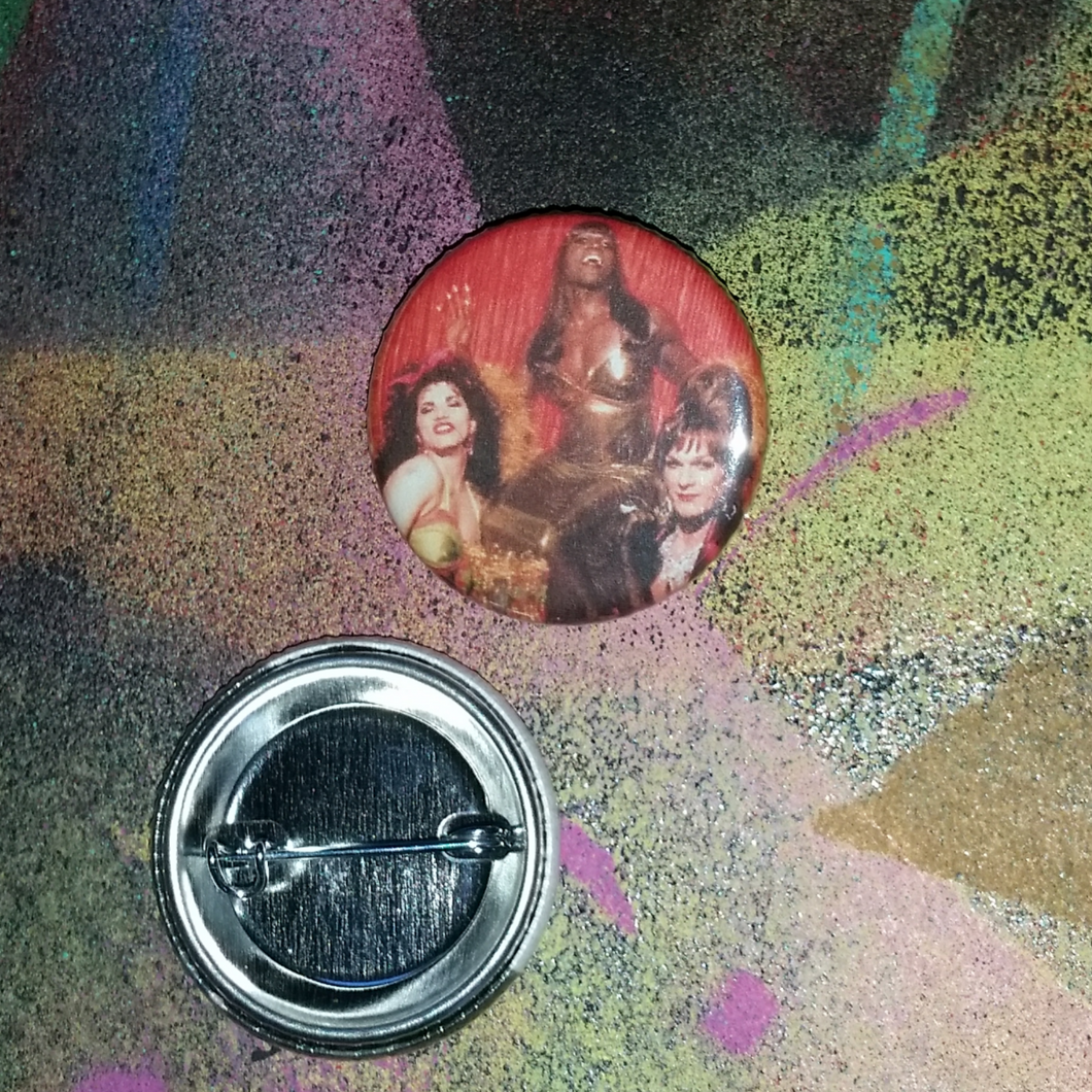 Vita Noxy and Chi Chi Pin Back Button