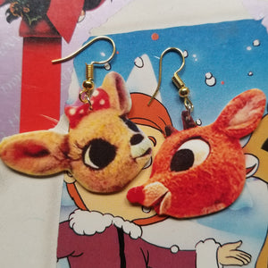 Rudolph and Clarice Earrings