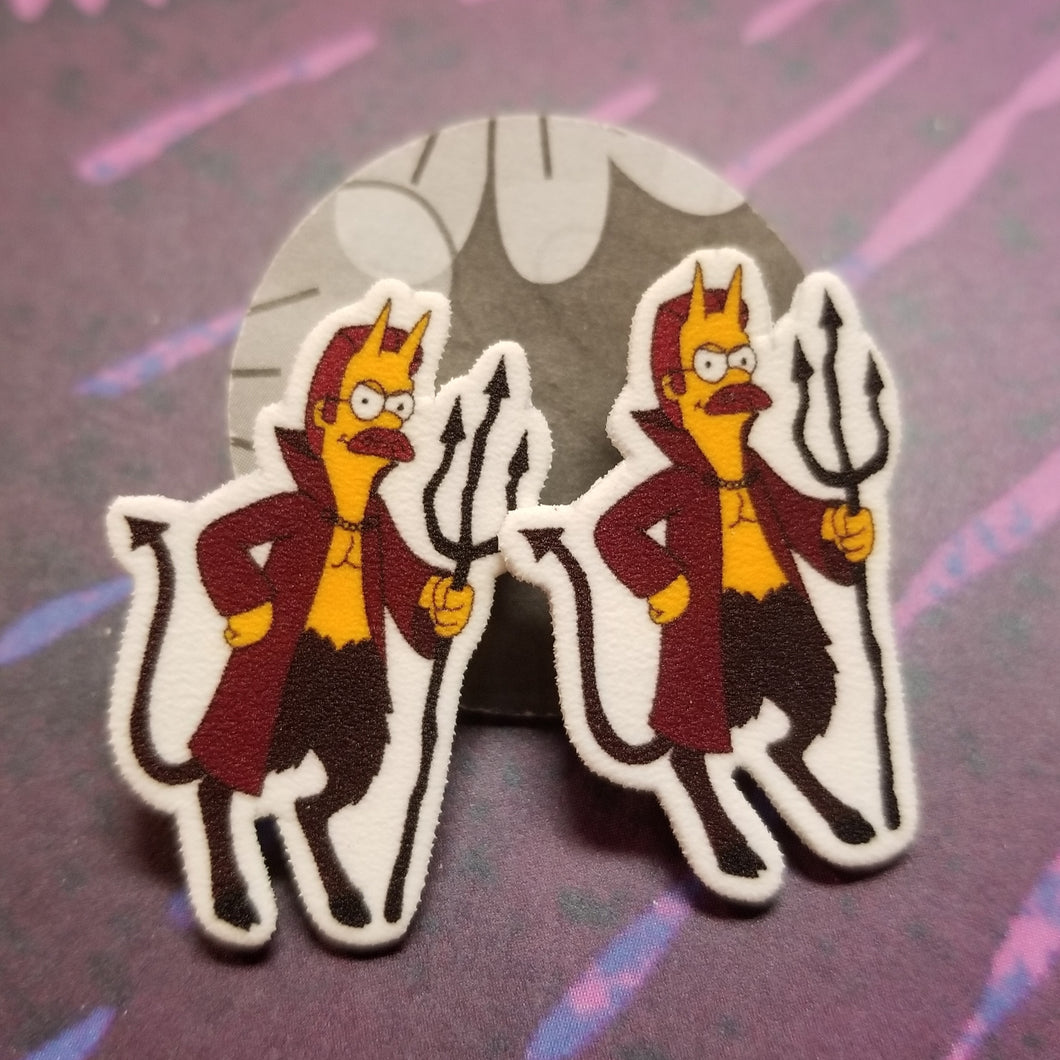 Ned the Devil Post Earrings