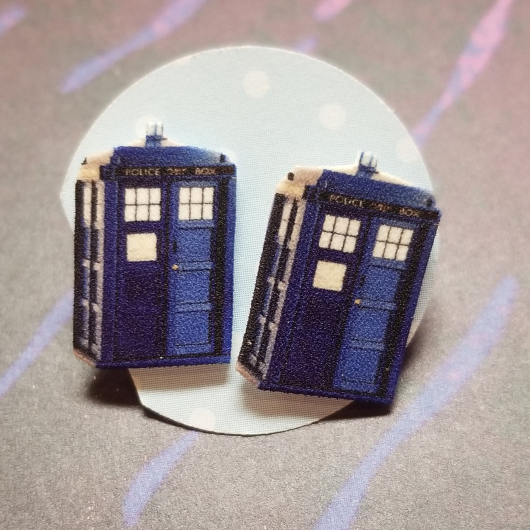 Who Call Box Post Earrings
